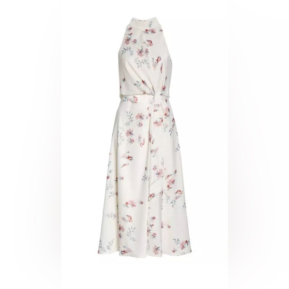 Ted Baker London Zoeeey Floral Halter Neck Midi Dress, NWT, Size 6 US 14 - Picture 2 of 16